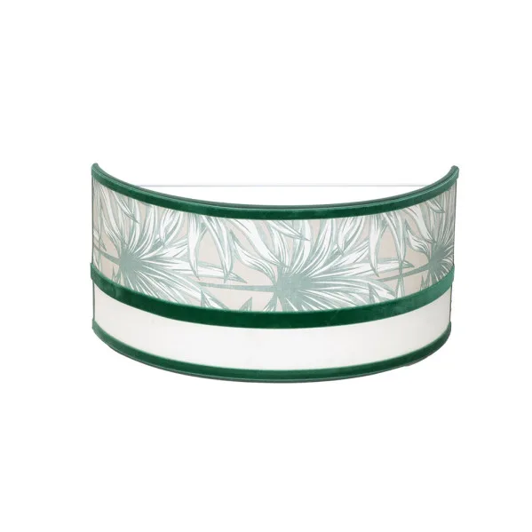 FABRILAMP Aplique Caledonia blanco/verde 1xE27 33cm