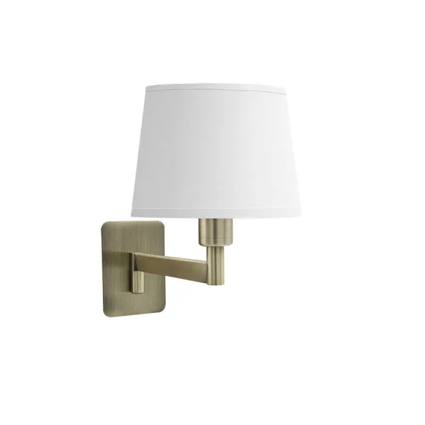 FABRILAMP Aplique Cueza cuero 1xE14 brazo abatible 24cm