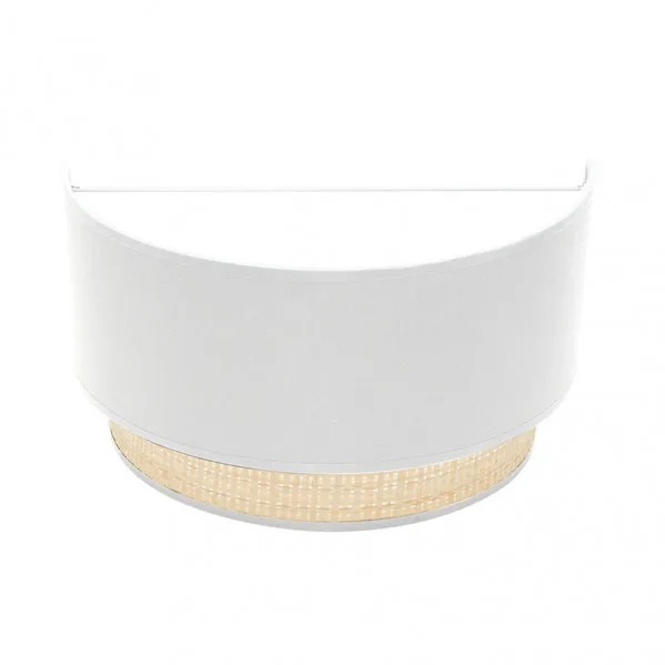 Aplique modelo KANDY pantalla de tela blanca FABRILAMP