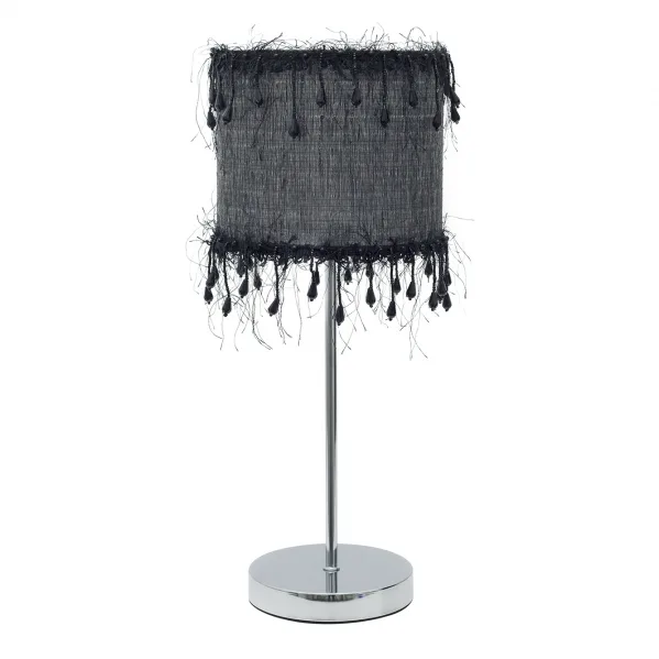 Sobremesa hilos 1xe14 negro 42,5x17x17 cm