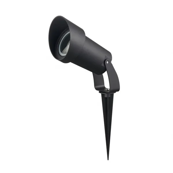 Pincho exterior clavos 1xgu10 negro 22,8x8,6dpolicarbonato ip65