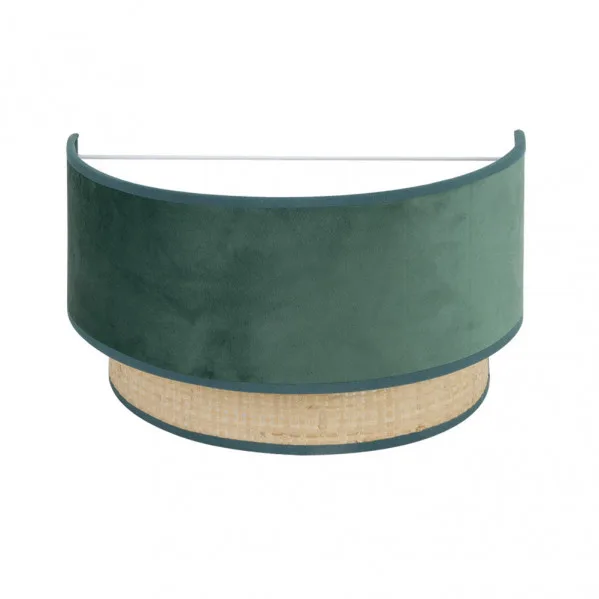 Aplique reyes 1xe27 natural/verde 17x30x16 cm