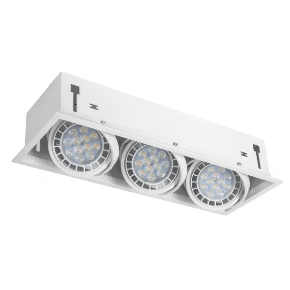 Foco kardan cesar empotrar 3xr111 blanco 17,2x48 bombillas no incluidas