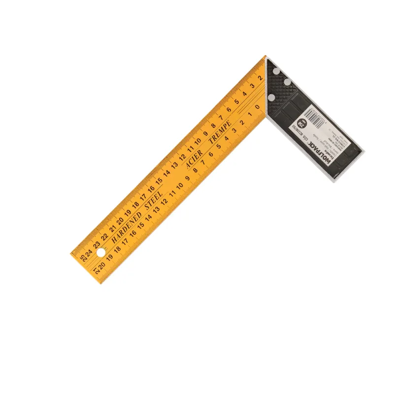WOLFPACK LINEA PROFESIONAL Escuadra Metalica 250 mm. Escuadra Carpintero, Escuadra Construcción,