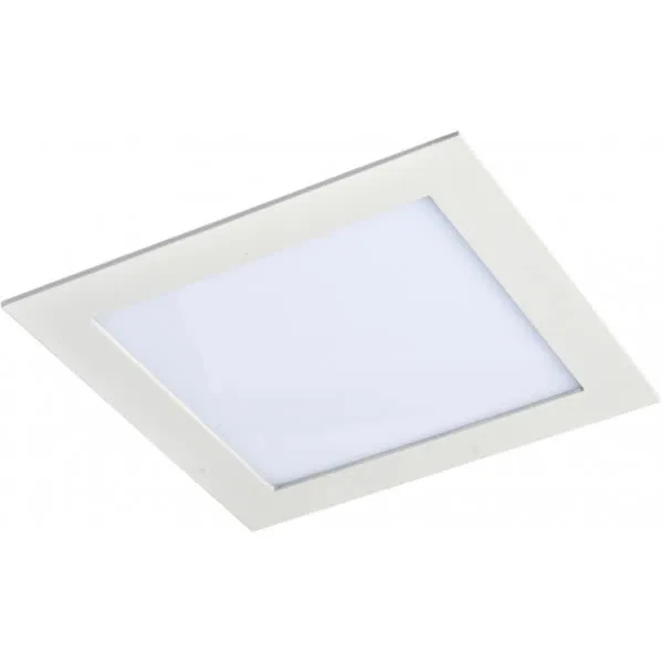Downlight 18w 4000k cuadrado agamenon 1400lm blanco 2x22x22 cm corte 20,5x20,5 cm