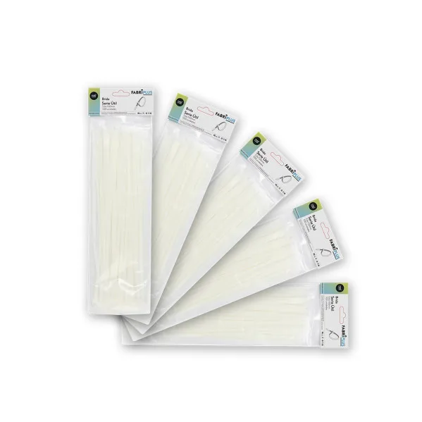 Bolsa 100 bridas util blancas 3,6x150mm 100% nylon 66 resistentes y duraderas