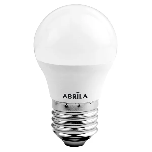 Bombilla esférica LED Fabriplus E27 7W 4000K luz neutra 560 lúmenes bajo consumo 8,4 cm ideal hogar oficina