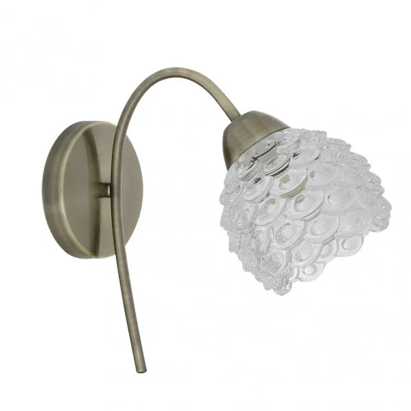 Aplique GABAN con tulipa decorativa 1xe14 Cuero Fabrilamp