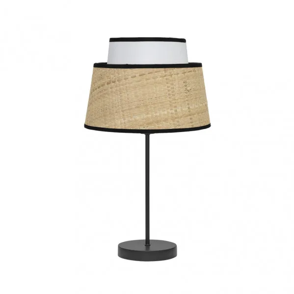 FABRILAMP Sobremesa modelo IJA terminado en color blanco/Natural modelo 1luz