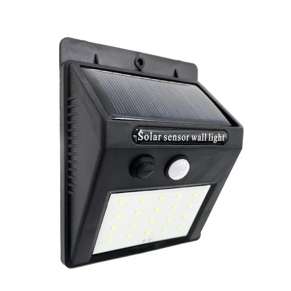FAB 166663009 | Aplique Solar 5000k Kira Negro 200 Lm Ip55 12,2x9,5x4,4 Cm Sensor Movimiento Y Crepusc.