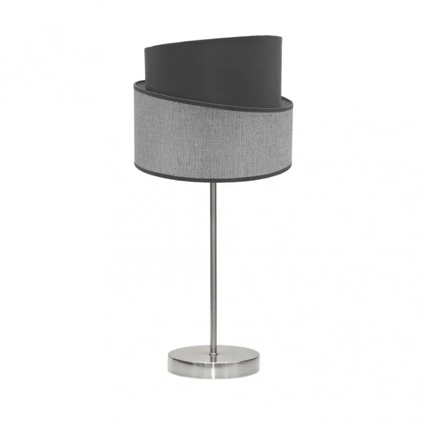 Sobremesa modelo Hara pequeña 1xE14 Niquel/gris FABRILAMP