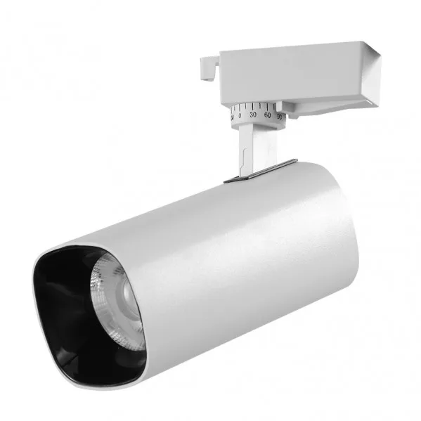 Foco carril 30w 2700k alfil blanco 2700lm 36º orientable 330º regx19x7,5 cm