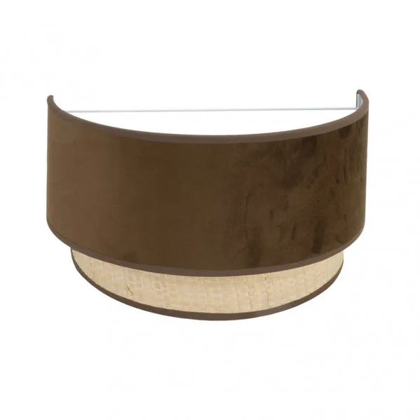 Aplique reyes 1xe27 natural/marron 17x30x16 cm