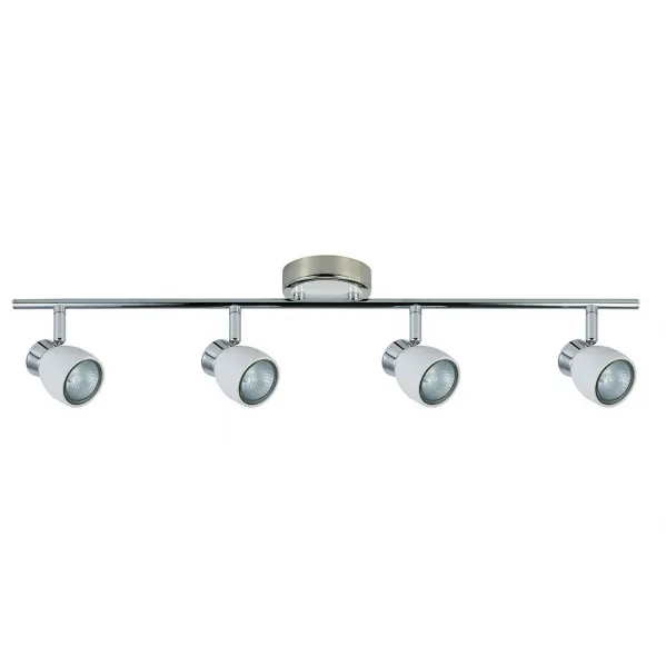 FABRILAMP Regleta Baño Modelo Chaco Blanco-cromo 4 Focos