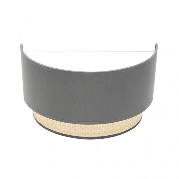 Aplique de pared en color gris modelo Kandy 1luz FABRILAMP