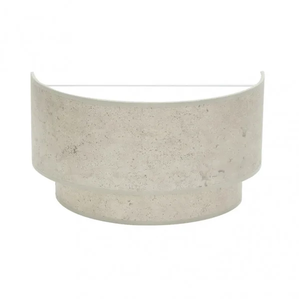 Aplique color Cemento Gris modelo Doble Smile 1xE27 FABRILAMP