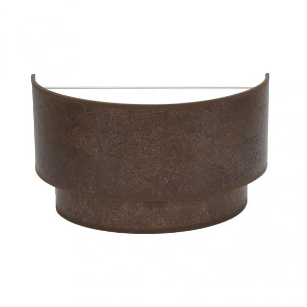 Aplique de tela color Oxido modelo Doble Smile 1x E27 FABRILAMP