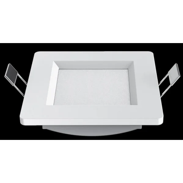 Downlight led intego cuadrado 8w 330lm 3,2x11x11 blanco 4000k corte 9x9 cm
