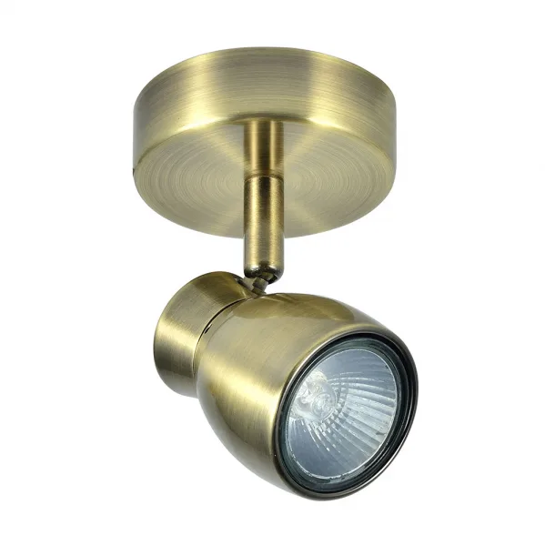 FABRILAMP Foco Baño Modelo Chacho Orientable, Cuero Satinado