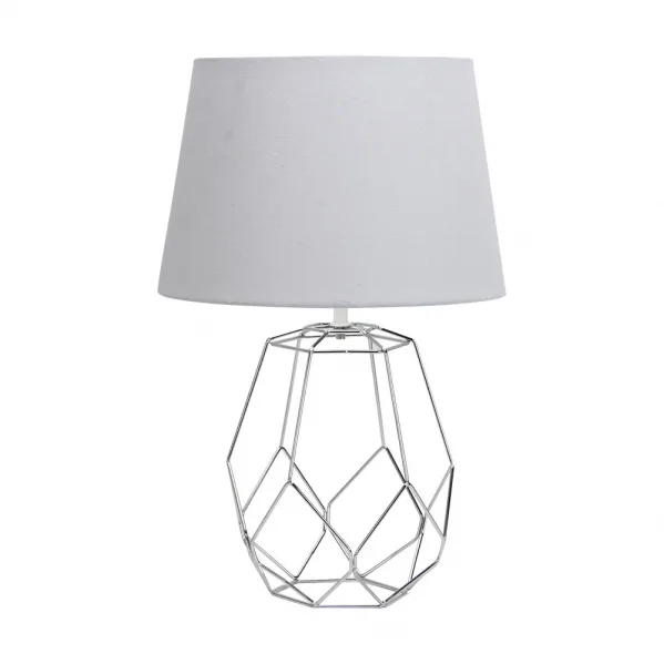 FABRILAMP Sobremesa Labeo E27 Cromo Blanco