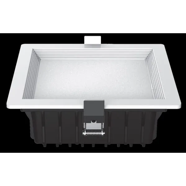 Downlight led intego cuadrado 26w 1490lm 7x18x18 cm blanco 4000k corte 15,5x15,5 cm