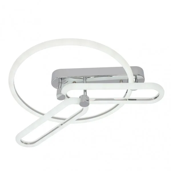 Plafon 78w 3000k, 4000k, 6500k cromo adhara 8x53x43cm 10530 lm regulable, memoria y c. remoto