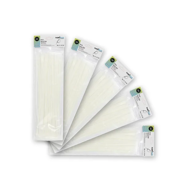 Bolsa 100 bridas util blancas 4,8x200mm. 100% nylon 66 resistentes y duraderas