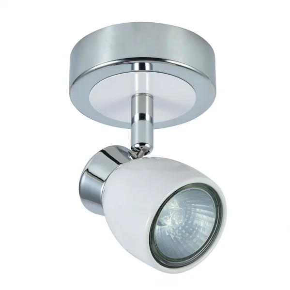 FABRILAMP Foco orientable para baño modelo CHACHO blanco-cromo