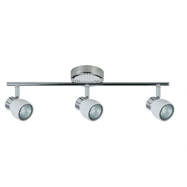 Regleta 3 Luces Para Baño Modelo Chacho Blanco-cromo