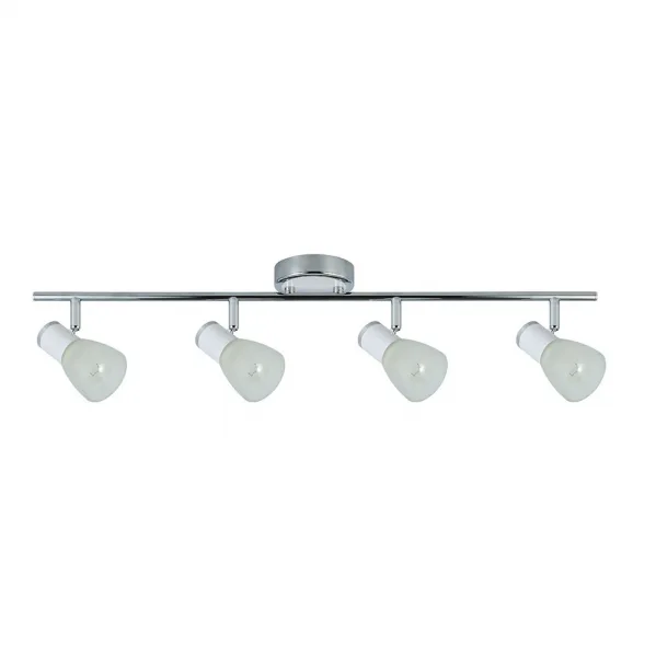 Regleta Focos Orientables Modelo Cholo Blanco/cromo