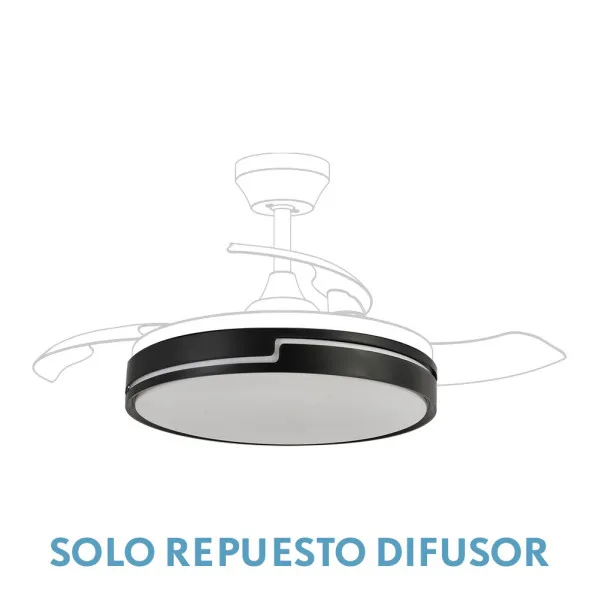 Difusor ventilador olimpia grande 107d negro
