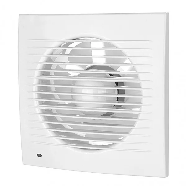 Extractor de baño Soleas Fabrilamp blanco de 15W para tubo de 15 cm, diseño cuadrado empotrable, bajo ruido y flujo de aire 220 m³/h