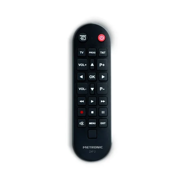Metronic 495380 TCDE ZAP2 - Mando a distancia universal para TV y TDT, negro