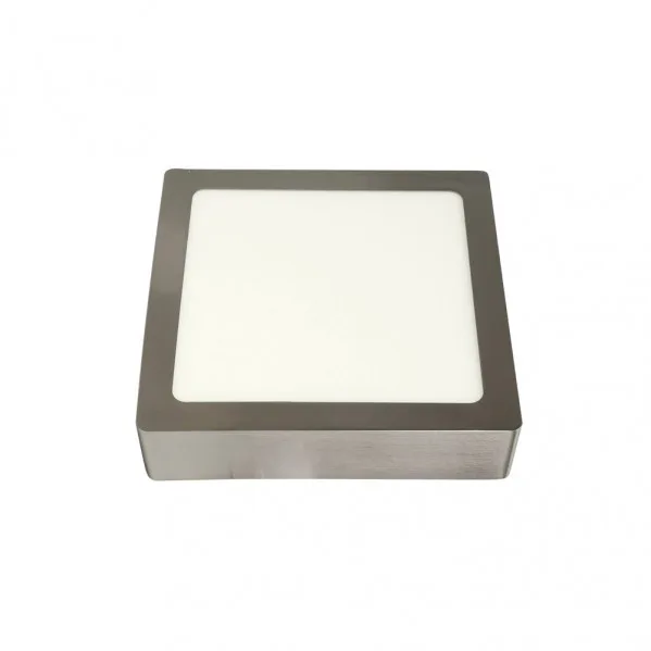 Downlight superf.toba 18w 4000k niquel cuadrado 1530lm 3,5x22,5x22,5 cm