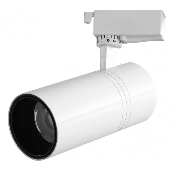 Foco carril 30w 4000k anzo blanco 2700lm 36º orientable 360º regx22x7,5 cm