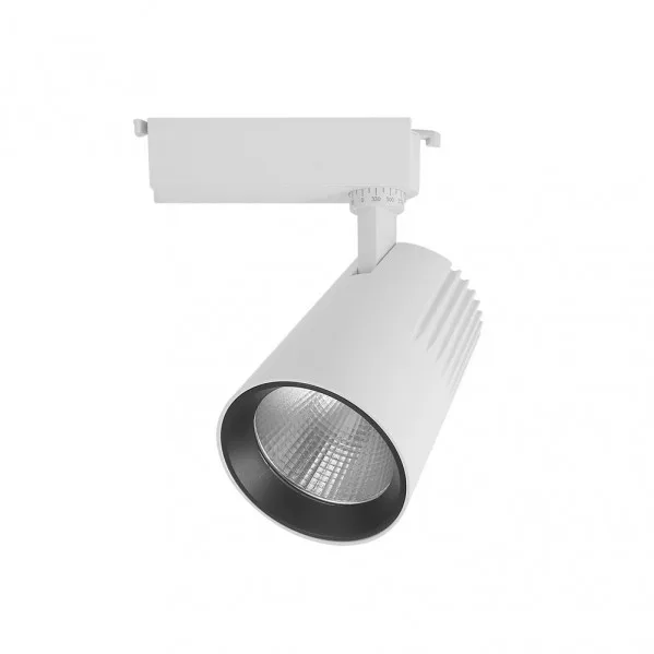 Foco carril 20w 4000k telma blanco 1800lm 36º orientable 330º regx15,5x8,2 cm