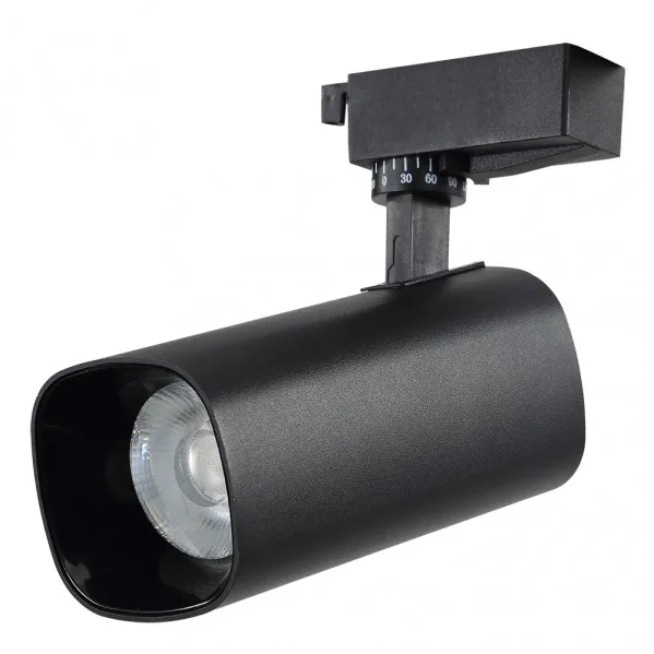 Foco carril 30w 6000k alfil negro 2700lm 36º orientable 330º regx19x7,5 cm