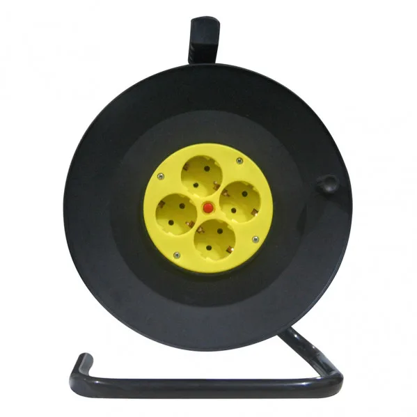 FABRILAMP 166431415 | Enrollacable 4 Enchufes Cable 15m 3gx1,5mm Cobre C/termostato De Seguridad