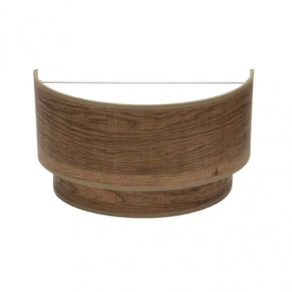 Aplique de 1 luz modelo Doble Smile E27 Madera Oscura FABRILAMP