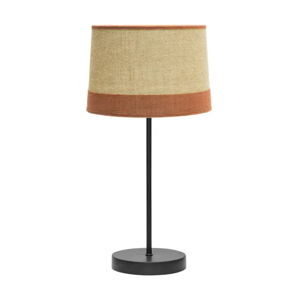 Sobremesa serie Tietar con estilo rustico acabado en Saco FABRILAMP