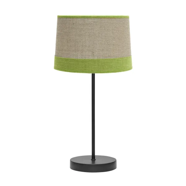 LAMPARA sobremesa modelo Tietar con detalle en verde FABRILAMP
