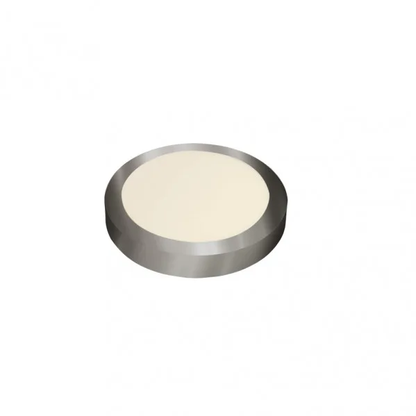 Downlight superf.diabasa 12w 4000k niquel redondo 1080lm 3,5x17x17 cm