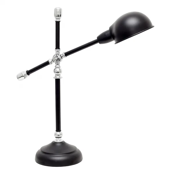 Flexo Lujan 1xe27 Negro Brillo/cromo 56x50x18 de FABRILAMP.