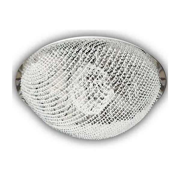 Pack Ventilador de LED y Mando a distancia color niquel.