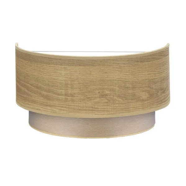 FABRILAMP Aplique Tania 1xe27 Madera Clara 15x30x16 Cm