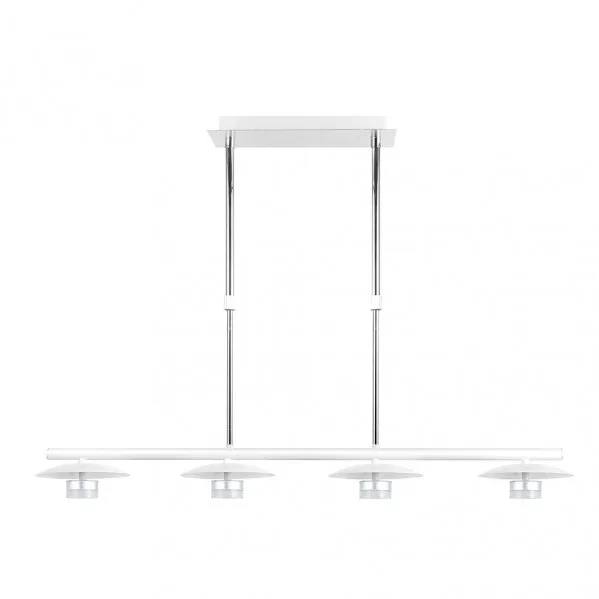 Lampara ciudad del cabo 4l 24w 4000k blanco/plata regx85x15 cm 1920 lm