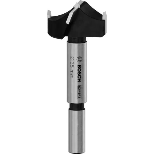 Bosch 1x Broca para cajas de bisagras EXPERT (para Tableros recubiertos de plástico, Tablero para mobiliario de madera maciza, Ø 35,00 mm, Professional Accesorios Taladro de pie)