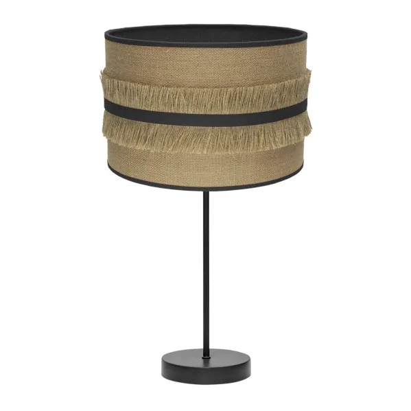 Sobremesa grande natalia 1xe27 negro/saco-negro 62x30x30 cm