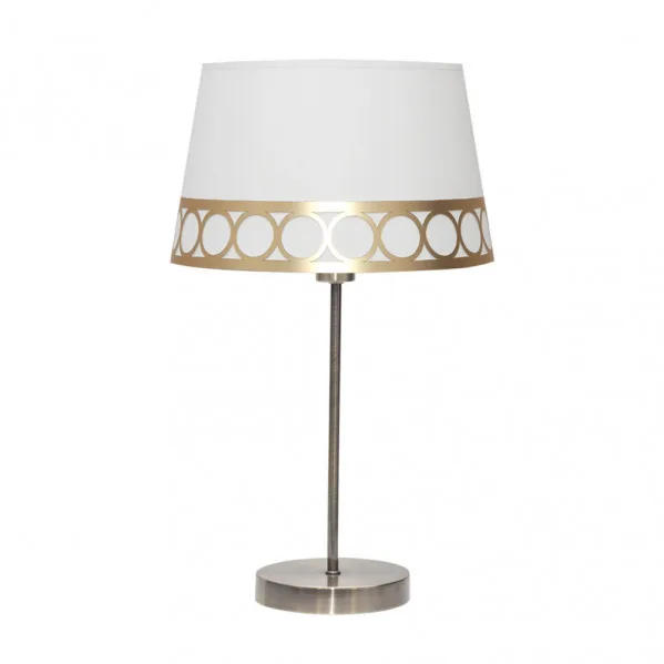 Lampara Sobremesa Dalia 1xe14 Blanco/oro de FABRILAMP.