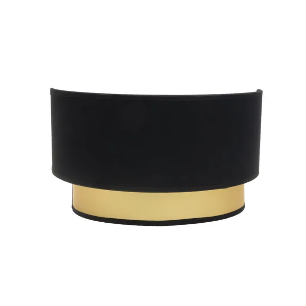 Aplique anuska 1xe27 negro/oro 17x30x16 cm